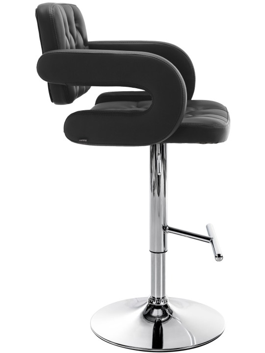 Banqueta alta Dublin C, preto