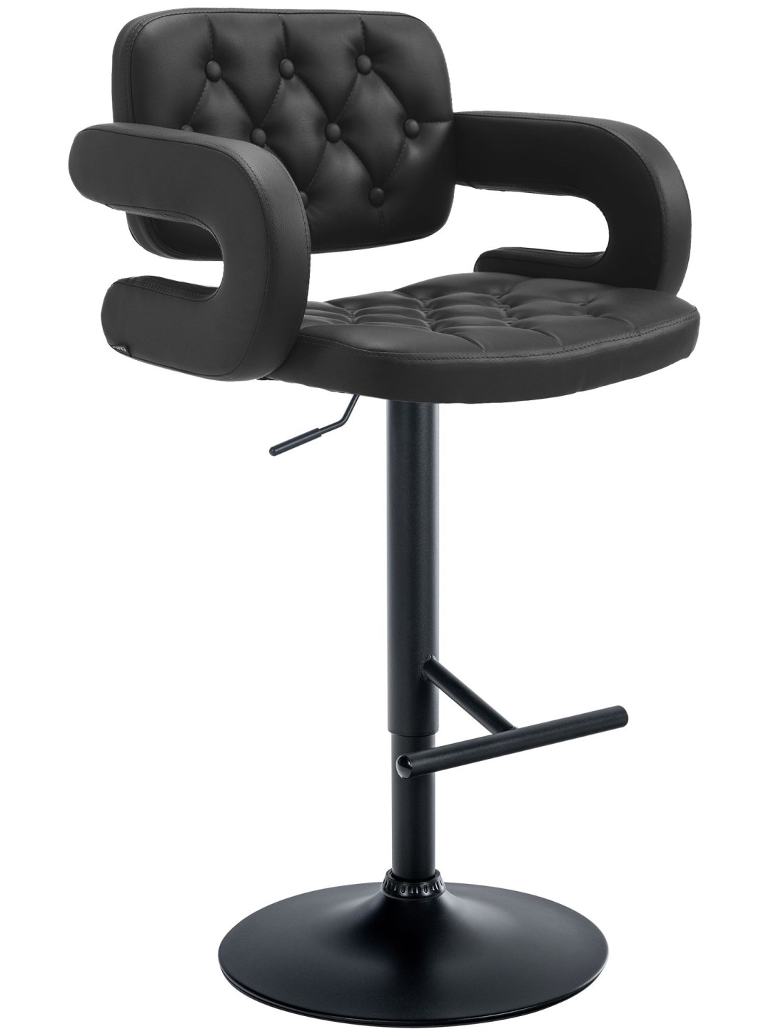 Banqueta alta Dublin, preto