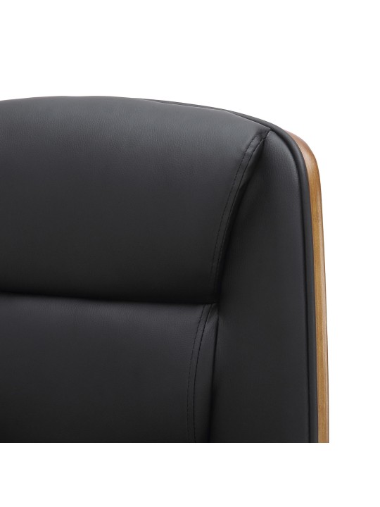 Cadeira de escritório Yankton, nogueira/preto