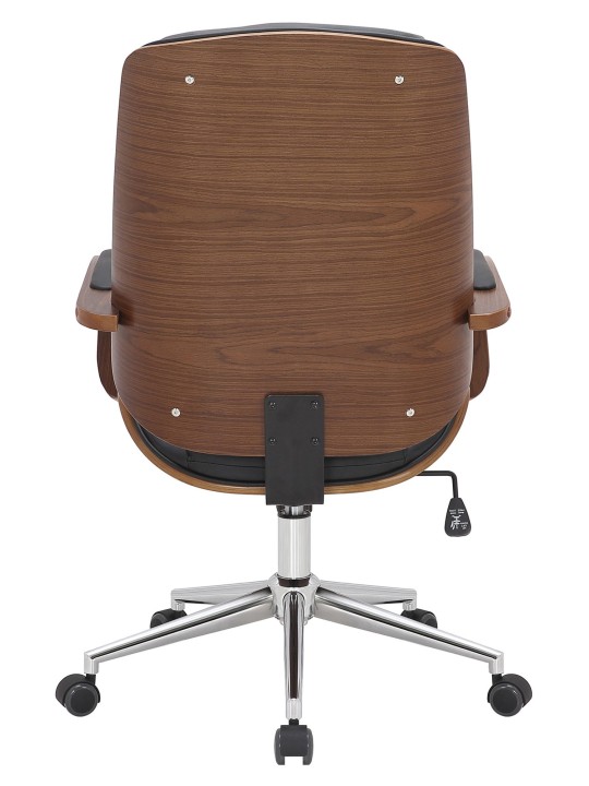 Cadeira de escritório Yankton, nogueira/preto