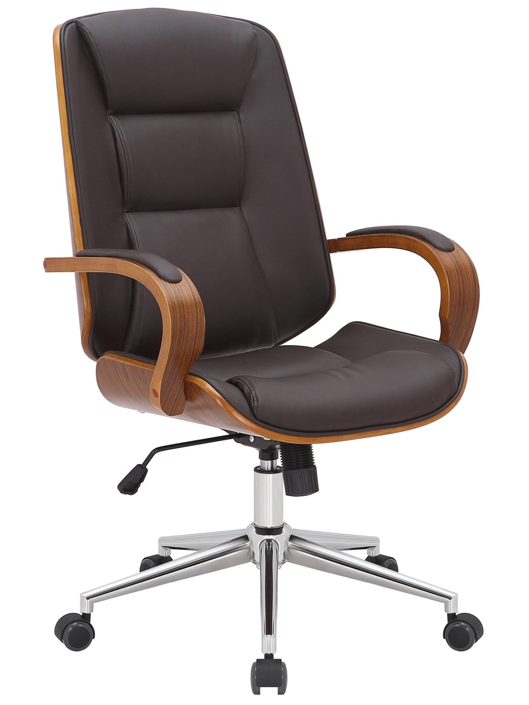 Cadeira de escritório Yankton, nogueira/castanho