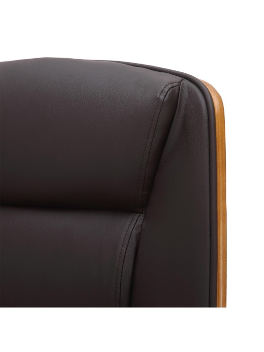 Cadeira de escritório Yankton, nogueira/castanho