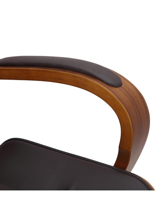 Cadeira de escritório Yankton, nogueira/castanho