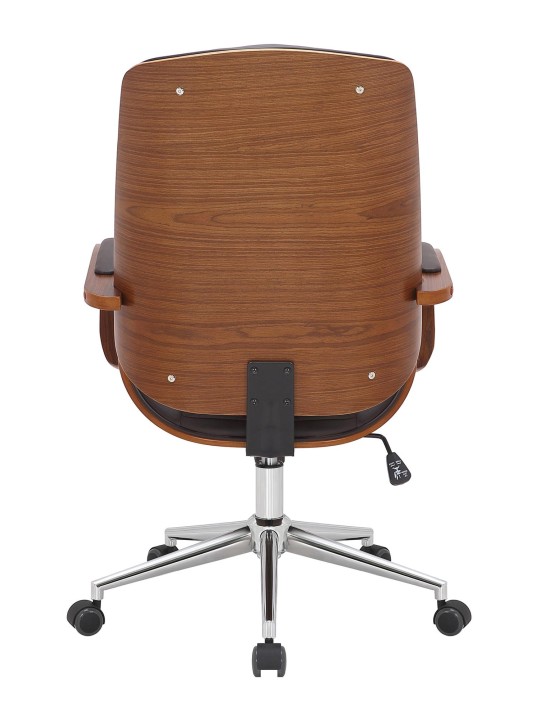Cadeira de escritório Yankton, nogueira/castanho