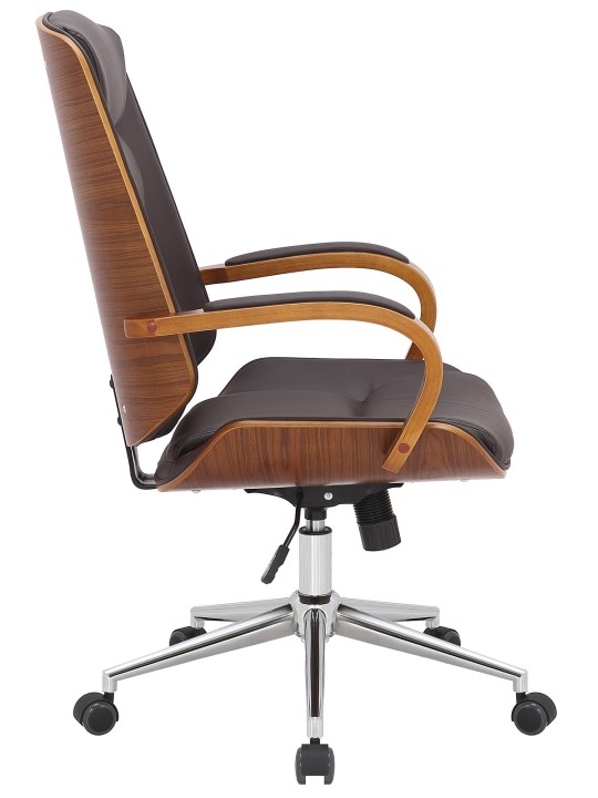 Cadeira de escritório Yankton, nogueira/castanho
