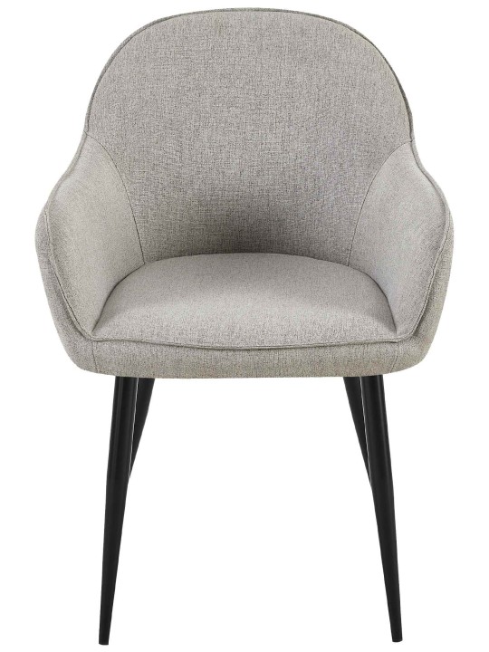 Cadeira de jantar em tecido Boise, cinza