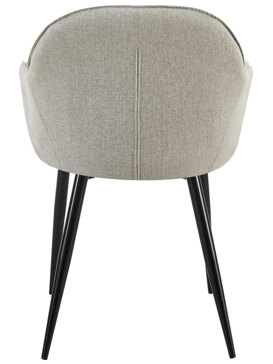 Cadeira de jantar em tecido Boise, cinza