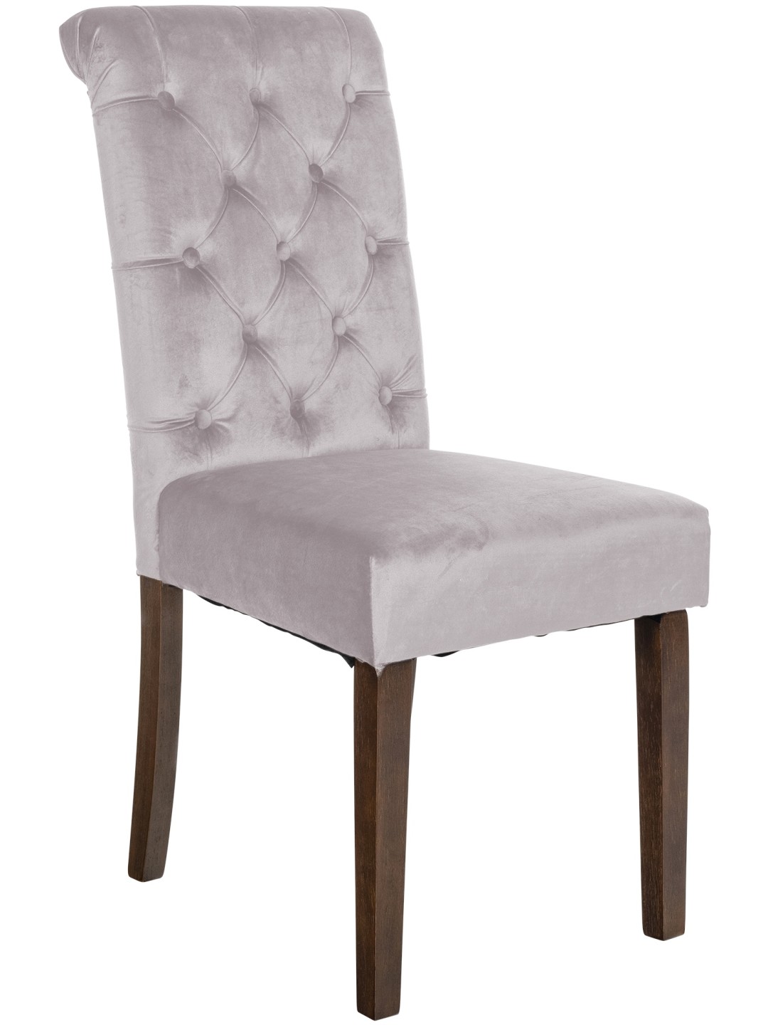 Cadeira da sala de jantar veludo Lisburn, cinza