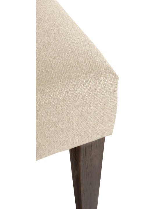 Cadeira da sala de jantar tecido Lisburn, creme