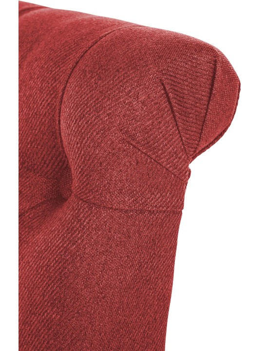 Cadeira da sala de jantar tecido Lisburn, vermelho