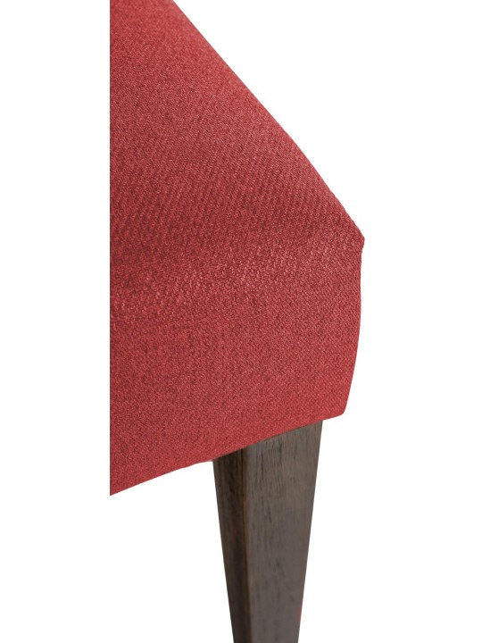 Cadeira da sala de jantar tecido Lisburn, vermelho