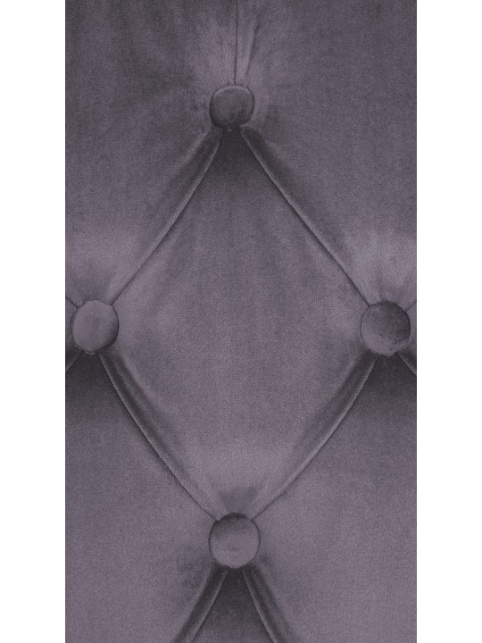 Conjunto de 2 cadeiras de jantar em veludo Lisburn, cinza escuro Conjunto de 2 cadeiras de jantar em veludo Lisburn, cinza escuro