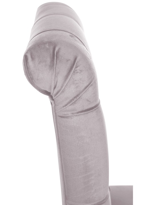 Conjunto de 2 cadeiras de jantar em veludo Lisburn, cinza Conjunto de 2 cadeiras de jantar em veludo Lisburn, cinza