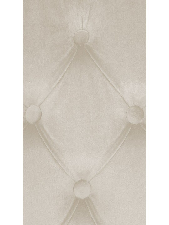 Conjunto de 2 cadeiras de jantar em veludo Lisburn, creme