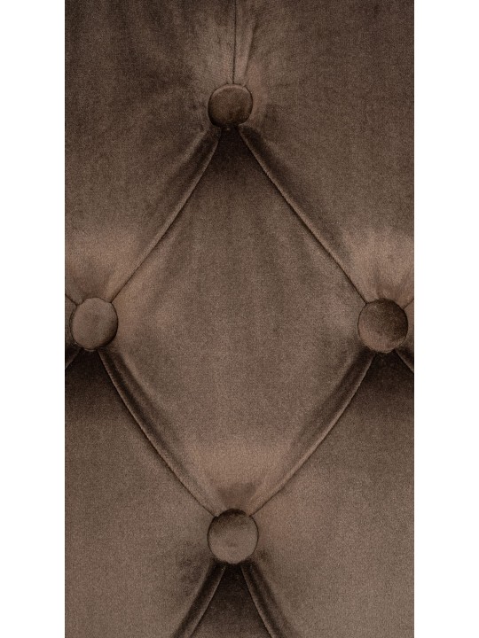 Conjunto de 2 cadeiras de jantar em veludo Lisburn, castanho