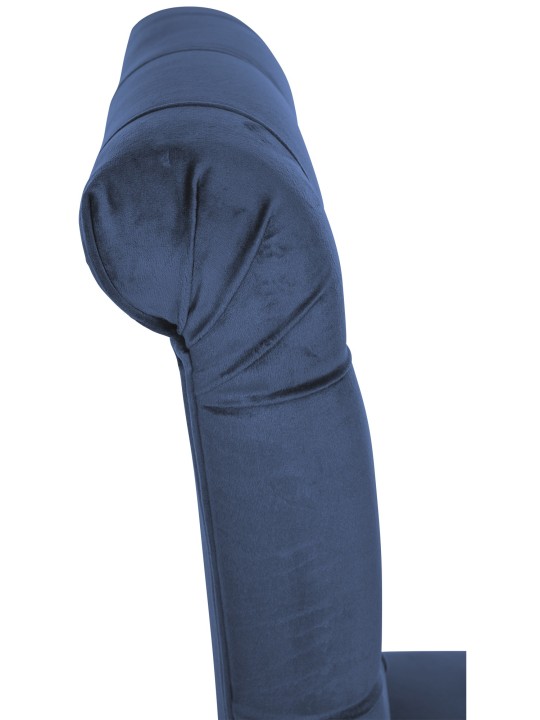 Conjunto de 2 cadeiras de jantar em veludo Lisburn, azul Conjunto de 2 cadeiras de jantar em veludo Lisburn, azul