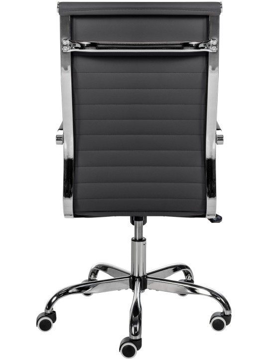 Cadeira de escritório Amadora pele sintética, preto