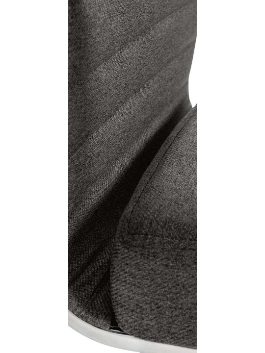 Cadeira de escritório tecido Amadora, cinza escuro