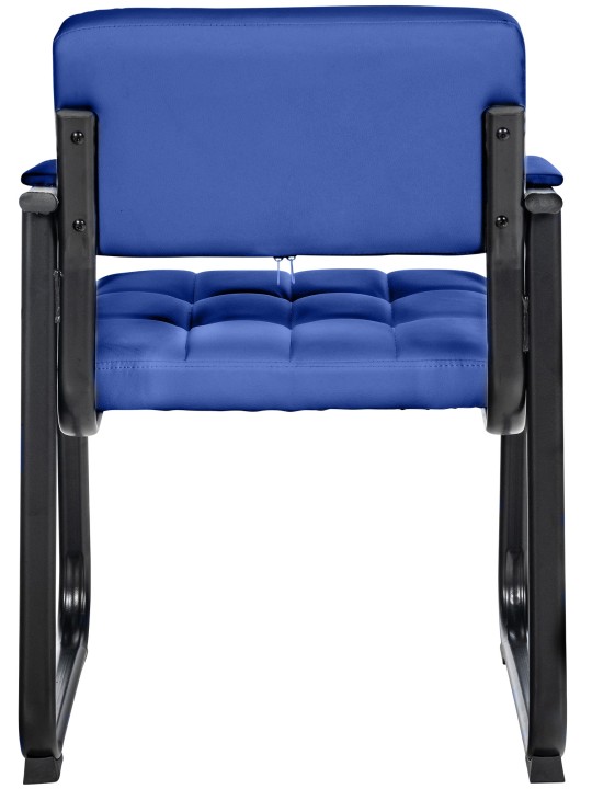 Cadeira para visitantes Canada B couro sintético, azul