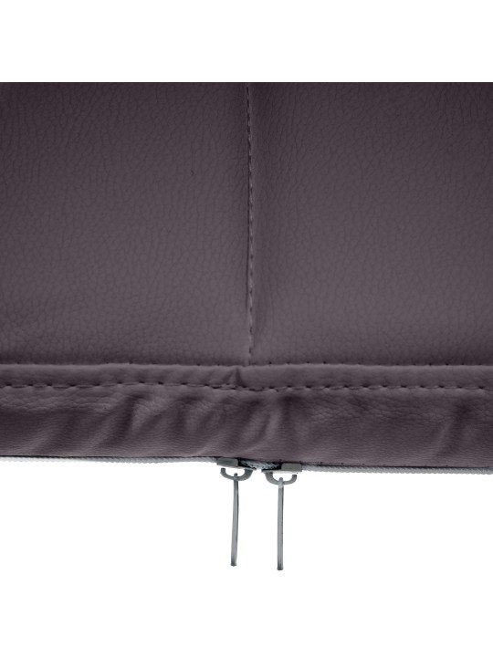 Cadeira para visitantes Canada B couro sintético, castanho