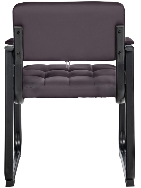 Cadeira para visitantes Canada B couro sintético, castanho