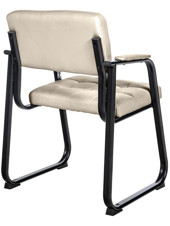 Cadeira para visitantes Canada B couro sintético, creme Cadeira para visitantes Canada B couro sintético, creme