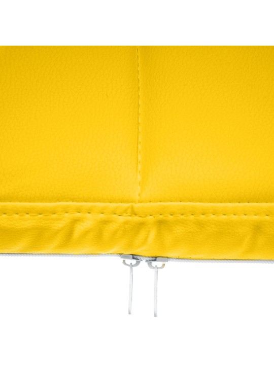 Cadeira para visitantes Canada B couro sintético, amarelo