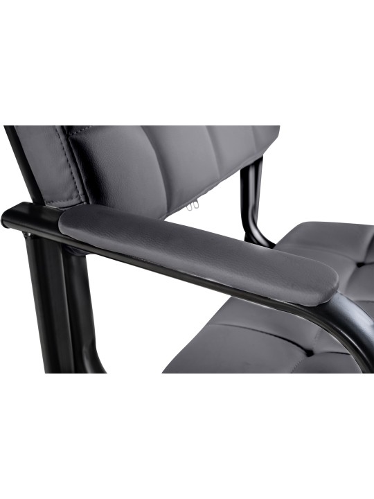 Cadeira para visitantes Canada B couro sintético, cinza Cadeira para visitantes Canada B couro sintético, cinza