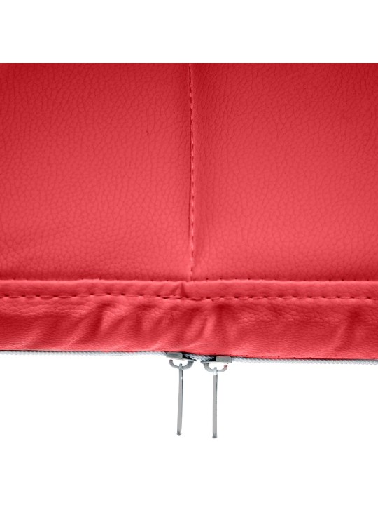 Cadeira para visitantes Canada B couro sintético, vermelho