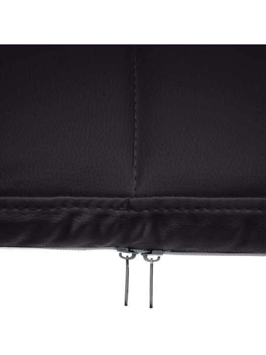 Cadeira para visitantes Canada B couro sintético, preto