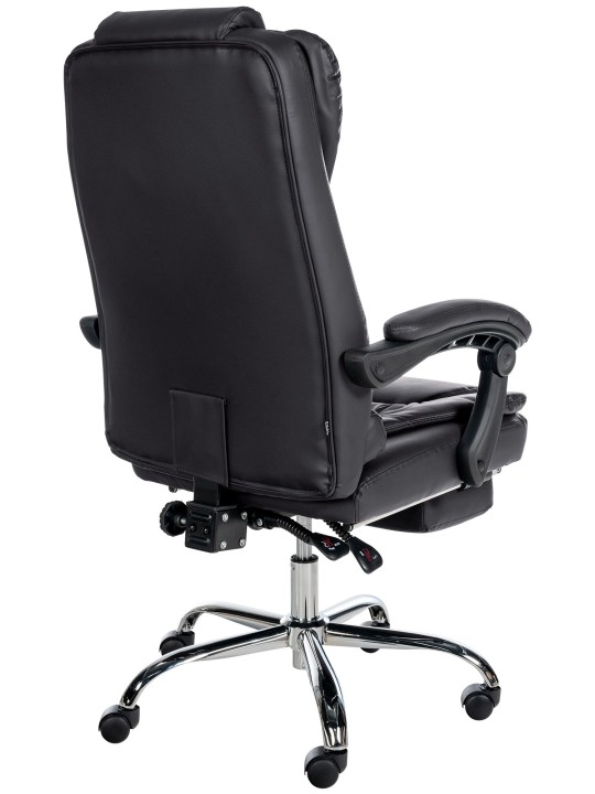 Cadeira de escritório Oxygen couro sintético, preto