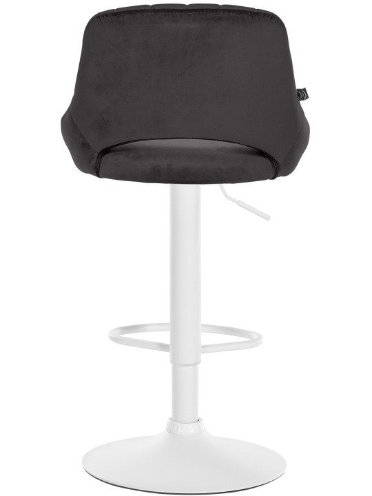 Banqueta alta Milet veludo, preto
