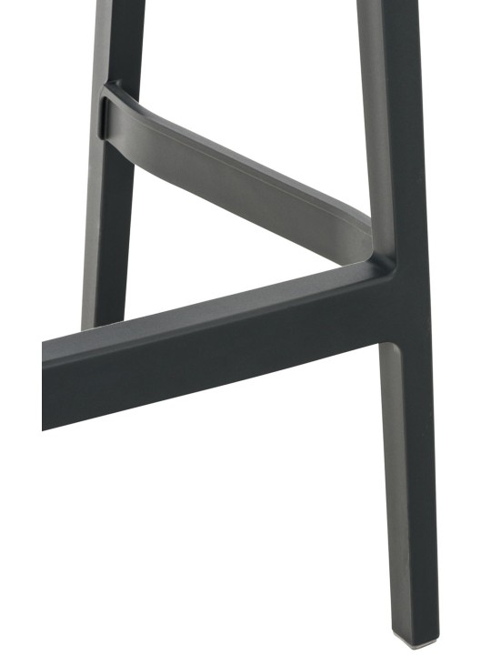 Banco de bar Ares, cinza escuro