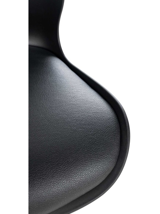 Conjunto de 2 bancos altos Gilbert plástico, preto