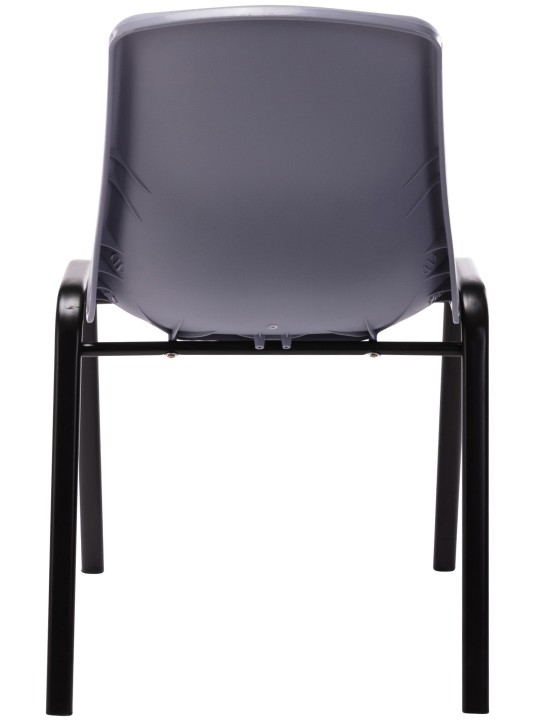 Cadeira empilhável de plástico Nowra, cinza
