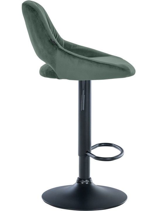 Conjunto de 2 bancos altos Milet veludo B, verde