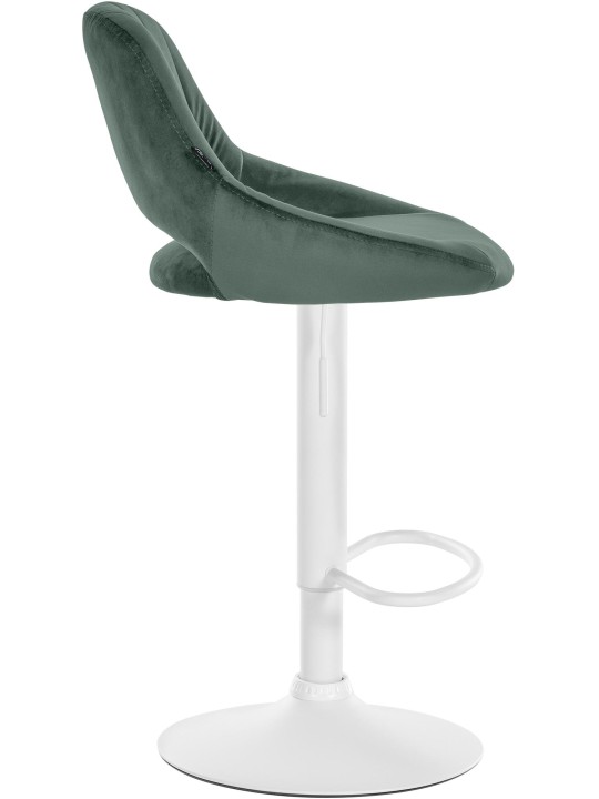 Conjunto de 2 bancos altos Milet veludo W, verde