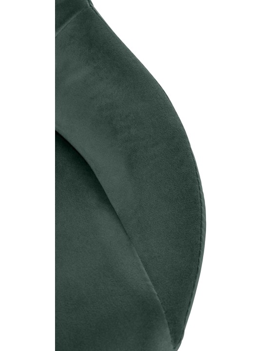 Conjunto de 2 bancos altos Milet veludo W, verde