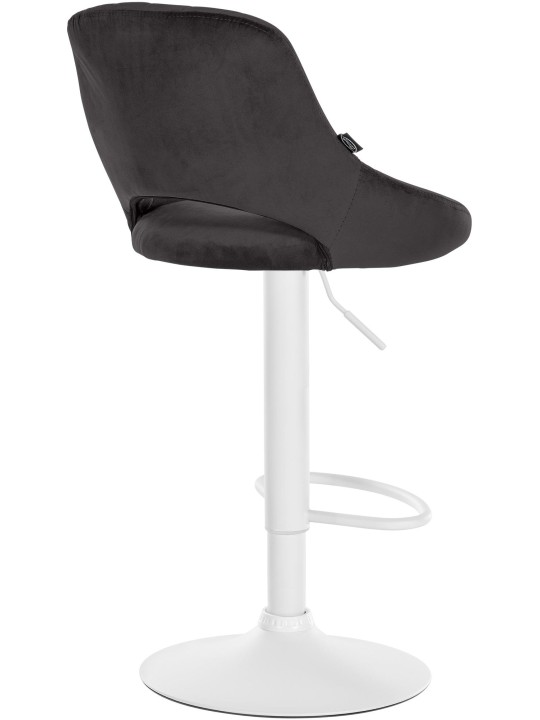 Conjunto de 2 bancos altos Milet veludo W, preto