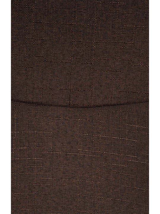 Conjunto de 2 cadeiras para visitantes em tecido Hobart, castanho