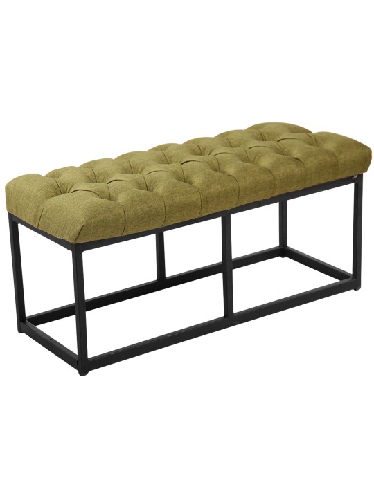 Banco Amun tecido 100 cm, verde Banco Amun tecido 100 cm, verde