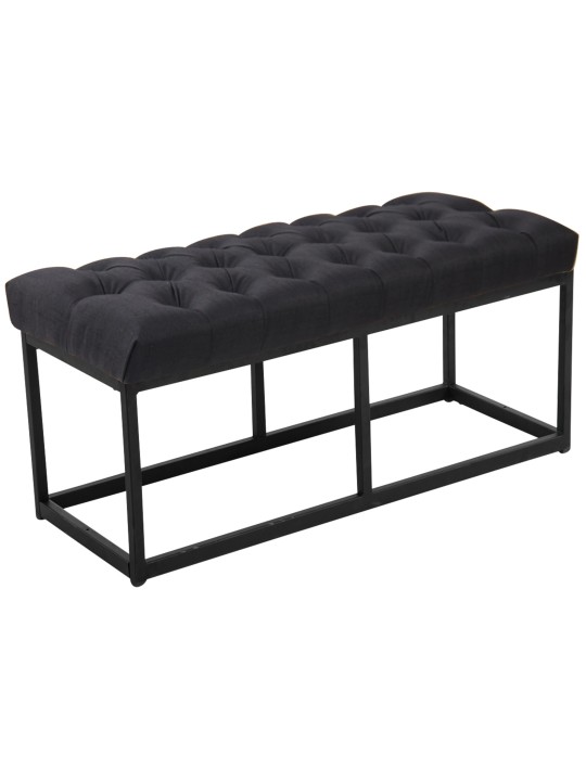 Banco Amun tecido 100 cm, preto Banco Amun tecido 100 cm, preto