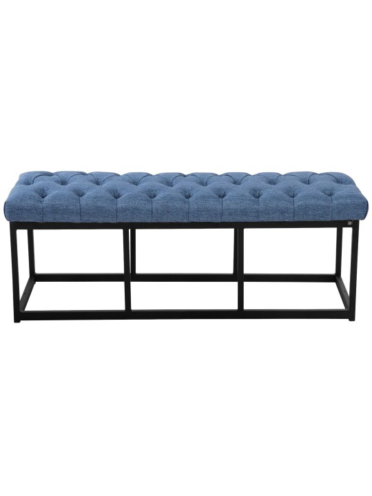 Banco Amun tecido 120 cm, azul Banco Amun tecido 120 cm, azul