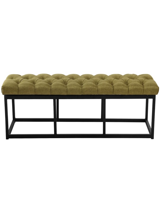Banco Amun tecido 120 cm, verde Banco Amun tecido 120 cm, verde