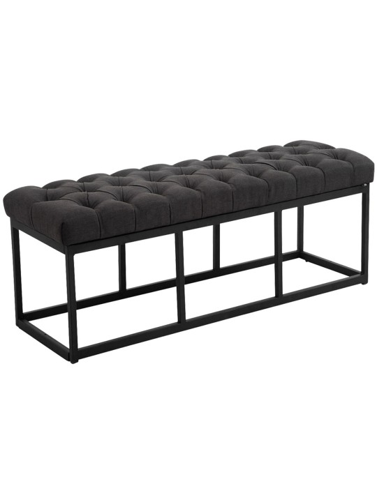 Banco Amun tecido 120 cm, preto Banco Amun tecido 120 cm, preto