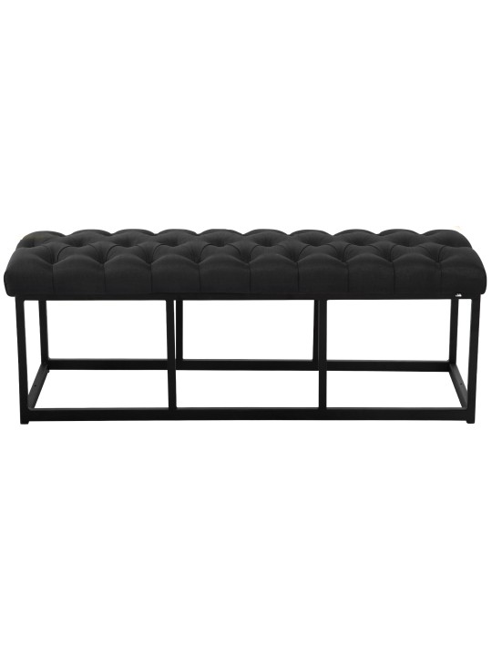 Banco Amun tecido 120 cm, preto Banco Amun tecido 120 cm, preto