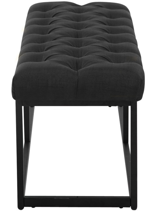 Banco Amun tecido 120 cm, preto Banco Amun tecido 120 cm, preto