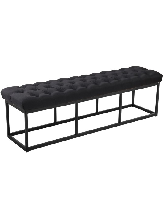 Banco Amun tecido 150 cm, preto Banco Amun tecido 150 cm, preto