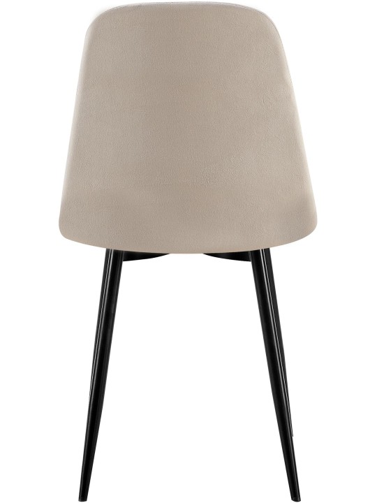 Cadeira de jantar de veludo Baxter, cinza