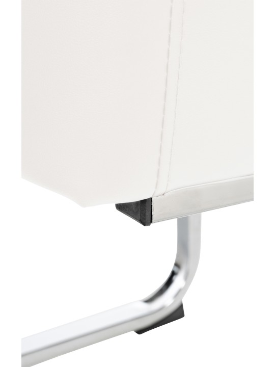 Cadeira Puka couro sintético, branco